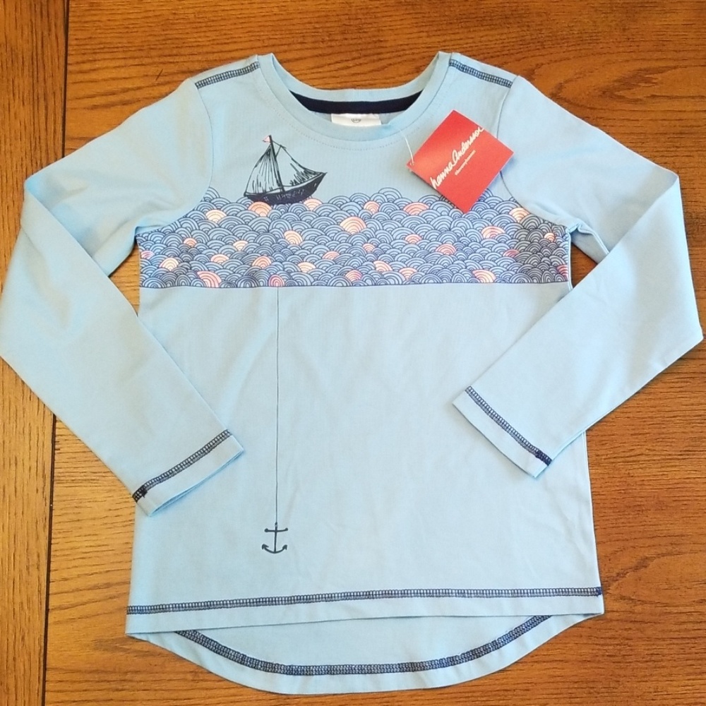 🆕️Hanna Andersson 100%cotton blue top